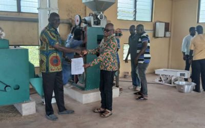 Bia East District Assembly Hands Over Rice Processing Mill to Management Committee at Camp 15 Junction