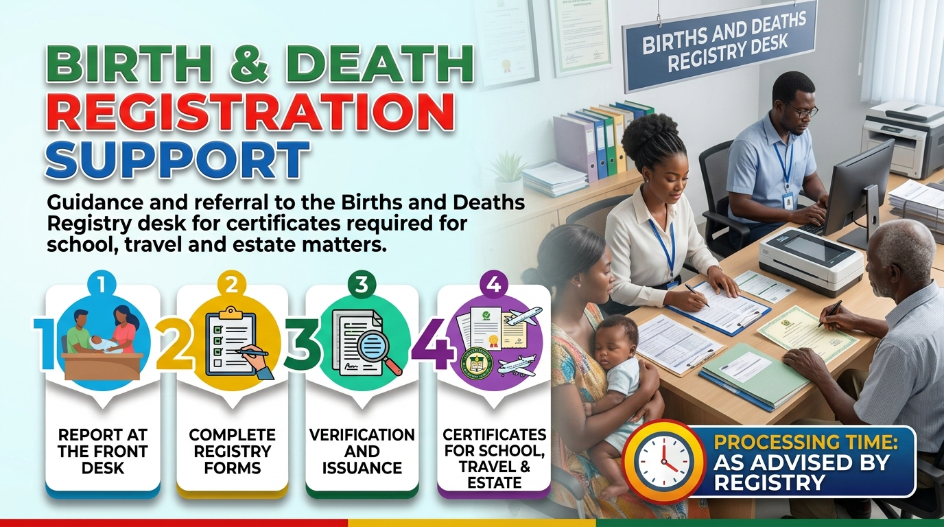 Birth & Death Registration Support Birth & Death Registration Support