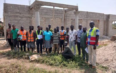 Bia East District Assembly Management Inspects Progress of Work on Amangoase CHPS Compound